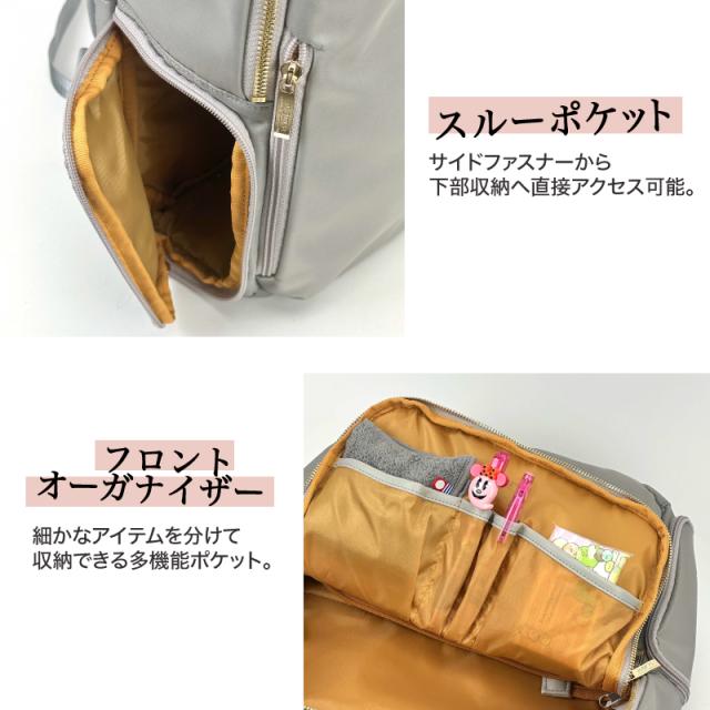 【商品レビュー記入で+5%】merve メルヴェ リュック マザーズバッグ ママバッグ デイパック バックパック レディース メンズ 通勤 キャリーオン ルイーズ 軽量 出張 撥水 はっ水 A4 PC 大容量 14L おしゃれ 普段使い ビジネス ビズリュック スクエア 鞄 人気 MV010_4