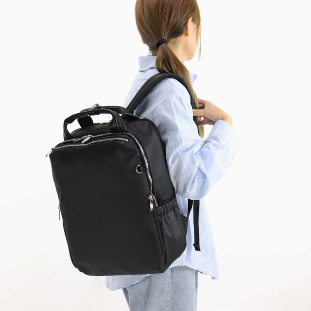 【商品レビュー記入で+5%】merve メルヴェ リュック マザーズバッグ ママバッグ デイパック バックパック レディース メンズ 通勤 キャリーオン ルイーズ 軽量 出張 撥水 はっ水 A4 PC 大容量 14L おしゃれ 普段使い ビジネス ビズリュック スクエア 鞄 人気 MV010_5