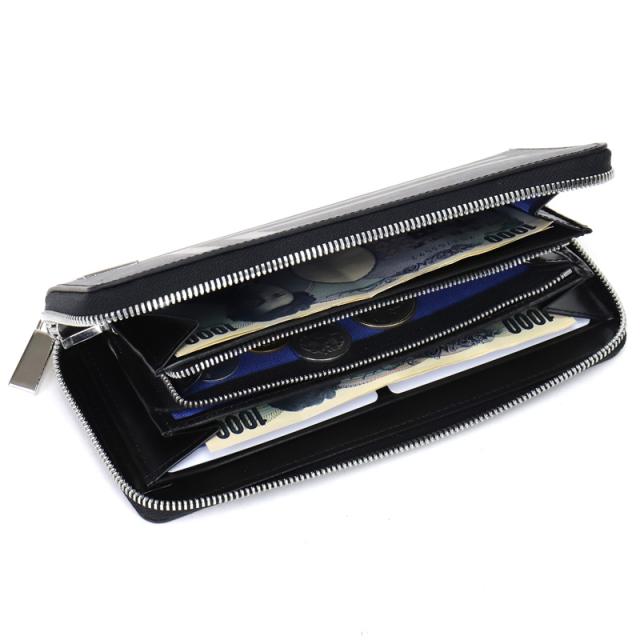 商品レビューで+5%】ランバン 財布 メンズ ブランド 本革 長財布