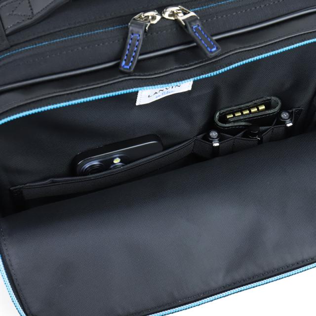 【商品レビューで+5%】ランバンオンブルー リュック メンズ ランバン バッグ ブランド ビジネス LANVIN en Bleu HOMES ホームズ 523711 A4 レディース スクエア リュックサック 撥水 デイパック バックパック ビジネスリュック ビジカジ 出張 商談 レザー 革 本革 通勤_9