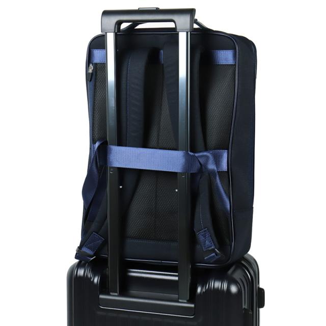 【商品レビューで+5%】ランバンオンブルー リュック メンズ ランバン バッグ ブランド ビジネス LANVIN en Bleu HOMES ホームズ 523712 B4 A4 レディース スクエア リュックサック 撥水 デイパック バックパック ビジネスリュック ビジカジ 出張 商談 レザー 革 本革 通勤_16