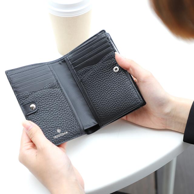 【商品レビューで+5%】ドレステリア 二つ折り財布 ミドルウォレット メンズ DRESSTERIOR ドレステリア Cavalier キャバリア セミ長札 861615 ウォレット レディース財布 メンズ財布 財布 サイフ 男女兼用 男性 女性 おしゃれ 牛革 レザー 小物 オーバーラップサークル_15