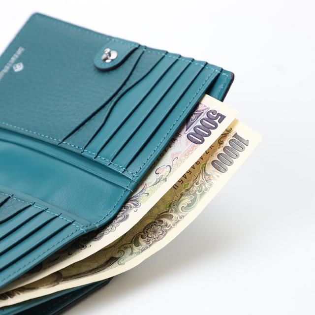 【商品レビューで+5%】ドレステリア 二つ折り財布 ミドルウォレット メンズ DRESSTERIOR ドレステリア Cavalier キャバリア セミ長札 861615 ウォレット レディース財布 メンズ財布 財布 サイフ 男女兼用 男性 女性 おしゃれ 牛革 レザー 小物 オーバーラップサークル_7