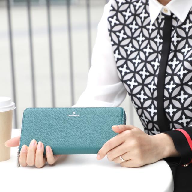 商品レビューで+5%】ドレステリア ラウンドファスナー長財布 メンズ