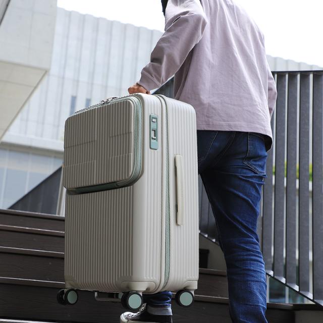 【商品レビューで+5%】innovator イノベーター Extreme Journey  スーツケース INV60 TSAロック Mサイズ 5泊 6泊 62L 60cm 4.0kg 4輪 軽量 メンズ レディース ファスナー 国内旅行 修学旅行 トラベル 出張 キャリーケース 静音 ストッパー付き フロントオープン PC収納