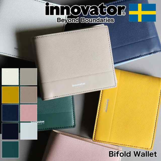 【商品レビュー記入で+5%】イノベーター 財布 innovator ブランド 札入れ 小銭入れ 本革 革 レザー イタリアンレザー メンズ レディース 普段使い 大人 男性 女性 サイフ 人気 オシャレ シンプル 二つ折り財布 ウォレット 革小物 ロゴ 専用箱 バイフォールドウォレット INW37の通販は
