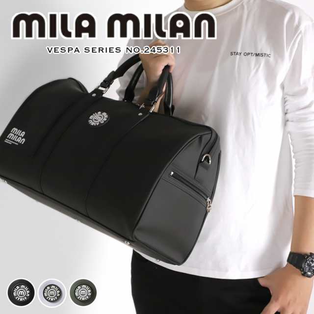 【商品レビューで+5%】ミラミラン ボストンバッグ バッグ メンズ ブランド MILA MILAN VESPA ベスパ 245311 ボストンバック 2WAY 旅行バ