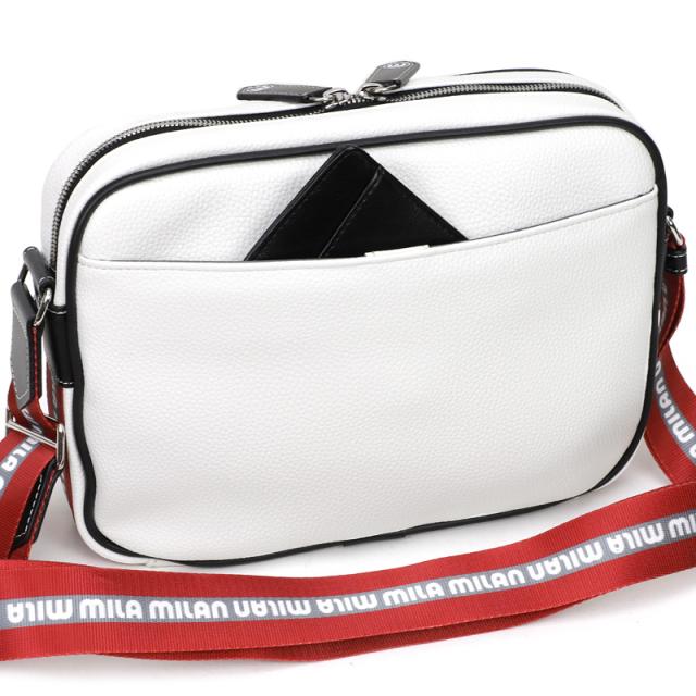 【商品レビューで+5%】ミラミラン バッグ ショルダーバッグ メンズ ブランド mila milan TRUST トラスト 260122 斜め掛けバッグ 横型 ヨコ型 A5 旅行 ビジネス 通勤 ゴルフ 合皮 軽量 バッグ レディース 男女兼用 カジュアル オシャレ 人気_12