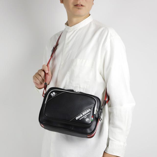 【商品レビューで+5%】ミラミラン バッグ ショルダーバッグ メンズ ブランド mila milan TRUST トラスト 260122 斜め掛けバッグ 横型 ヨコ型 A5 旅行 ビジネス 通勤 ゴルフ 合皮 軽量 バッグ レディース 男女兼用 カジュアル オシャレ 人気_13