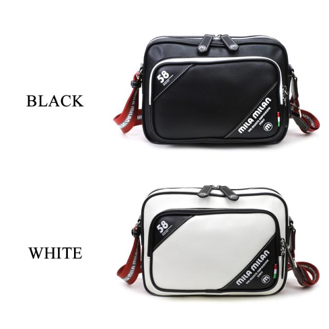 【商品レビューで+5%】ミラミラン バッグ ショルダーバッグ メンズ ブランド mila milan TRUST トラスト 260122 斜め掛けバッグ 横型 ヨコ型 A5 旅行 ビジネス 通勤 ゴルフ 合皮 軽量 バッグ レディース 男女兼用 カジュアル オシャレ 人気_18
