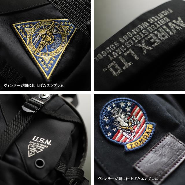 【商品レビュー記入で+5%】アビレックス バッグ トップガン3 ボディバッグ メンズ アヴィレックス AVIREX 限定モデル レディース 男女兼用 TOPGUN3 大容量 B5 ワンショルダーバッグ 斜め掛けバッグ 肩掛け 普段使い 通勤 通学 AVX305N ボディバック 正規店_6