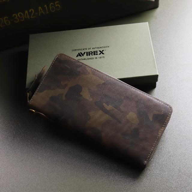 【商品レビューで+5%】】アビレックス 財布 長財布 メンズ 本革 ブランド アヴィレックス AVIREX BEUDE AX9102M ベード 札入れ ラウンドファスナー長財布 大容量 革 牛革 レザー 迷彩 ミリタリー カモフラージュ 財布 サイフ さいふ ウォレット プレゼント 限定品 正規品_14