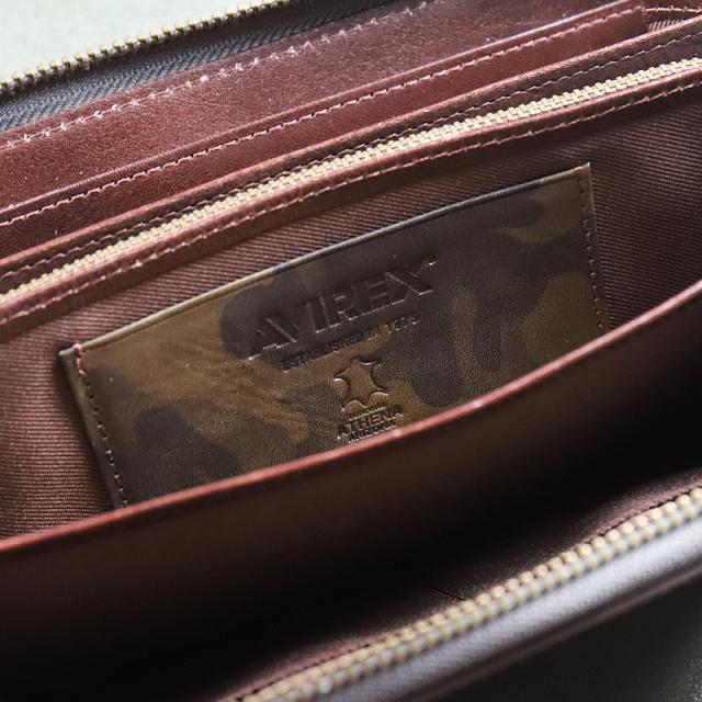 【商品レビューで+5%】】アビレックス 財布 長財布 メンズ 本革 ブランド アヴィレックス AVIREX BEUDE AX9102M ベード 札入れ ラウンドファスナー長財布 大容量 革 牛革 レザー 迷彩 ミリタリー カモフラージュ 財布 サイフ さいふ ウォレット プレゼント 限定品 正規品_3