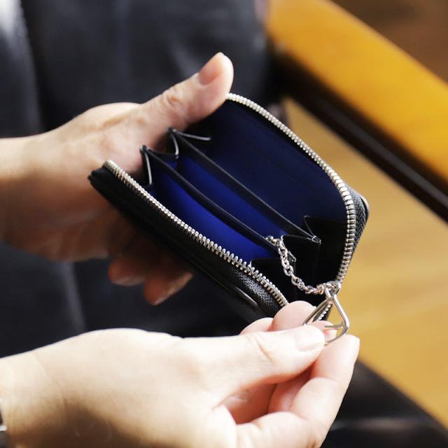 【商品レビューで+5%】ランバン コインケース メンズ 革 ランバンオンブルー LANVIN en Bleu バトラー小物 519611 小銭入れ ラウンドファスナー ミニ財布 牛革 本革 レザー ブランド オシャレ カジュアル 人気 財布 さいふ サイフ 革小物 ウォレット 正規品 正規販売店_11