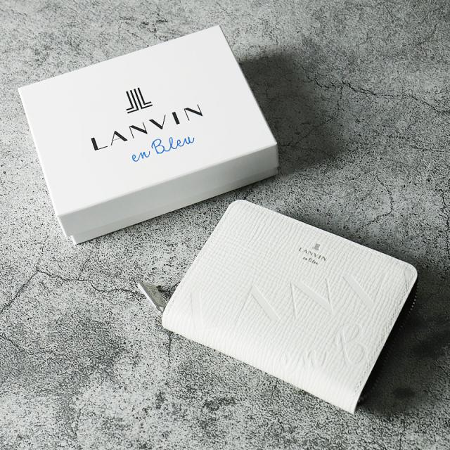 商品レビューで+5%】ランバン 財布 二つ折り メンズ ブランド 本革 二