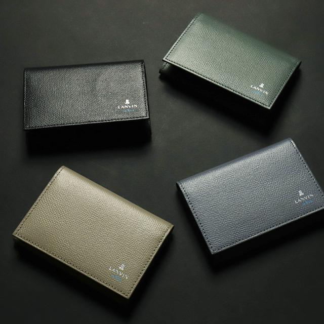 【商品レビューで+5%】ランバン カードケース メンズ 本革 ブランド ランバンオンブルー LANVIN en Bleu デクスター 524601 名刺入れ パスケース 定期入れ 牛革 革 レザー オシャレ カジュアル 人気 財布 さいふ サイフ 革小物 ウォレット 正規品 正規販売店_11