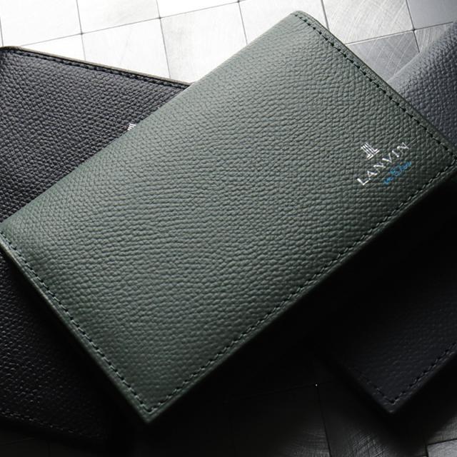 【商品レビューで+5%】ランバン カードケース メンズ 本革 ブランド ランバンオンブルー LANVIN en Bleu デクスター 524601 名刺入れ パスケース 定期入れ 牛革 革 レザー オシャレ カジュアル 人気 財布 さいふ サイフ 革小物 ウォレット 正規品 正規販売店_2