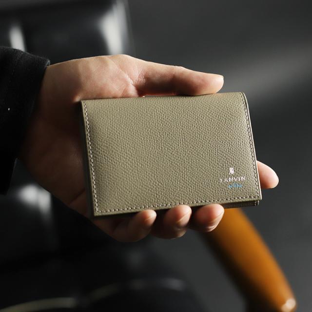 【商品レビューで+5%】ランバン カードケース メンズ 本革 ブランド ランバンオンブルー LANVIN en Bleu デクスター 524601 名刺入れ パスケース 定期入れ 牛革 革 レザー オシャレ カジュアル 人気 財布 さいふ サイフ 革小物 ウォレット 正規品 正規販売店_8