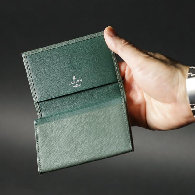 【商品レビューで+5%】ランバン カードケース メンズ 本革 ブランド ランバンオンブルー LANVIN en Bleu デクスター 524601 名刺入れ パスケース 定期入れ 牛革 革 レザー オシャレ カジュアル 人気 財布 さいふ サイフ 革小物 ウォレット 正規品 正規販売店_9