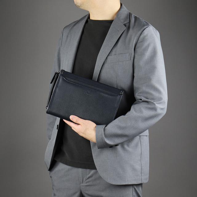 【商品レビューで+5%】ランバン バッグ クラッチバッグ メンズ ブランド ランバンコレクション LANVIN COLLECTION セカンドバッグ メンズポーチ A5 ニューフロー 282261 ビジネス ビジカジ 冠婚葬祭 普段使い 旅行 通勤 牛革 レザー 本革 軽量 正規品 正規販売店 商品レビューで+5%】ランバン バッグ クラッチバッグ メンズ ブランド