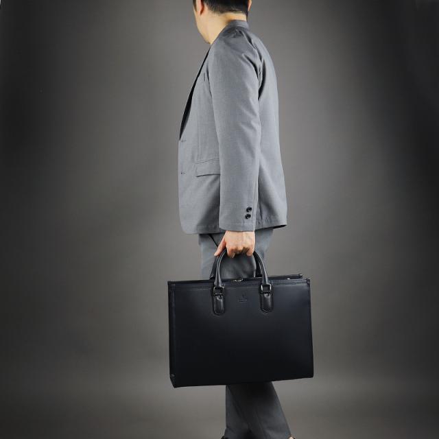 【商品レビューで+5%】ランバン バッグ ビジネスバッグ メンズ ブランド B4 A4 ランバンコレクション LANVIN COLLECTION ニューフロー ブリーフケース ショルダーバッグ 2WAY 斜め掛け 肩掛け 282562 ビジネス ビジカジ 通勤 出張 牛革 本革 レザー 軽量 正規品 正規販売店_2