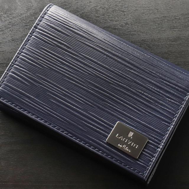商品レビューで+5%】ランバン カードケース メンズ 本革 ブランド
