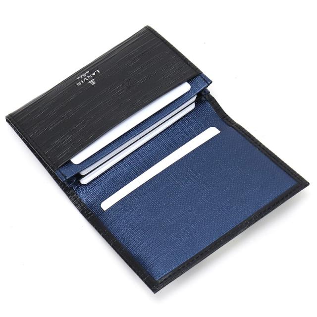 【商品レビューで+5%】ランバン カードケース メンズ 本革 ブランド ランバンオンブルー LANVIN en Bleu アドニス小物 520653 名刺入れ パスケース 定期入れ ビジネス 牛革 革 レザー オシャレ カジュアル 人気 財布 さいふ サイフ 革小物 ウォレット 正規品 正規販売店_4