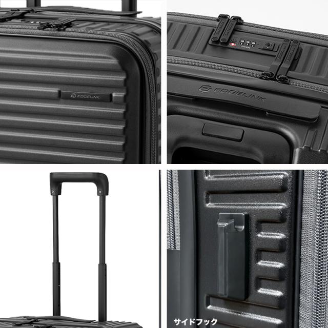 【商品レビューで+5%】EDGELINK エッジリンク CRUZBOX スーツケース メンズ 101L 大型 キャリーバッグ キャリーケース 7泊8日 8泊9日 10泊 1週間 ストッパー PC フロントオープン おしゃれ 双輪 旅行 海外旅行 国内旅行 TSロック 留学 レディース 人気 ブランド 05804_9