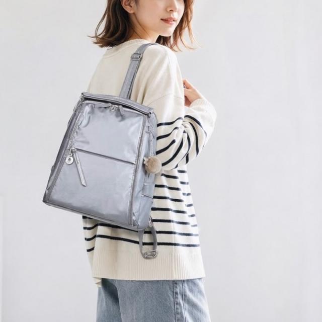 【商品レビューで+5％】カナナ リュック カナナプロジェクト レディース 通勤 通学 リュックサック 大人 ブランド 上品 A4 Kanana Project 女性 人気 おしゃれ 旅行 ギフト プレゼント 抗菌 きれいめ 小さめ エース 軽量 軽い かなな 10L 50代 40代 20124 ルミニア PJ-18_2