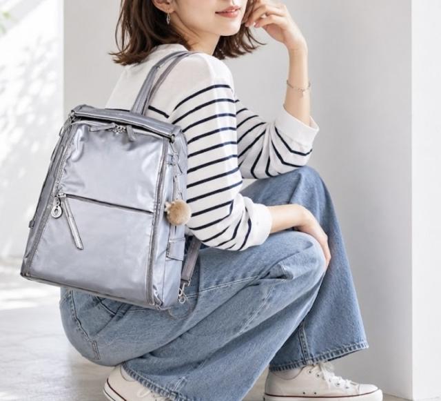 【商品レビューで+5％】カナナ リュック カナナプロジェクト レディース 通勤 通学 リュックサック 大人 ブランド 上品 A4 Kanana Project 女性 人気 おしゃれ 旅行 ギフト プレゼント 抗菌 きれいめ 小さめ エース 軽量 軽い かなな 10L 50代 40代 20124 ルミニア PJ-18_7