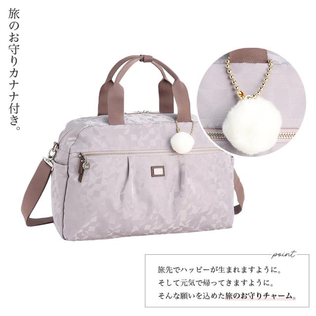 【商品レビューで+5%】カナナ カナナプロジェクトコレクション ボストンバッグ レディース ショルダーバッグ 2WAY 手持ち 斜め掛け 68736 ブランド A4 1泊 ミニボストン 撥水 普段使い きれいめ 軽量 人気 オシャレ 旅行 エース マリティマ Kanana Project COLLECTION 黒_13