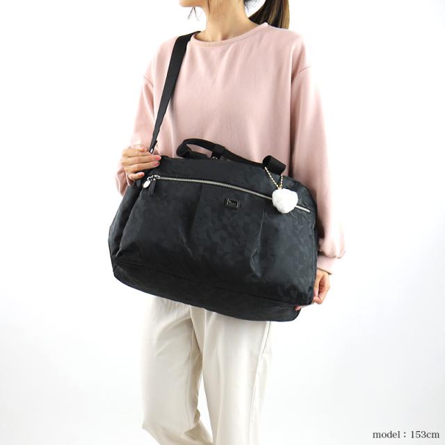 【商品レビューで+5%】カナナ カナナプロジェクトコレクション ボストンバッグ レディース ショルダーバッグ 2WAY 手持ち 斜め掛け 68736 ブランド A4 1泊 ミニボストン 撥水 普段使い きれいめ 軽量 人気 オシャレ 旅行 エース マリティマ Kanana Project COLLECTION 黒_2