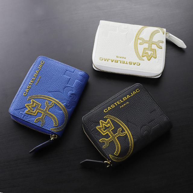 カステルバジャック 財布 二つ折り財布 本革 レザー ミドルウォレット