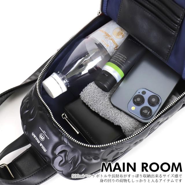 商品レビューで+5%】ミラミラン バッグ ボディバッグ メンズ