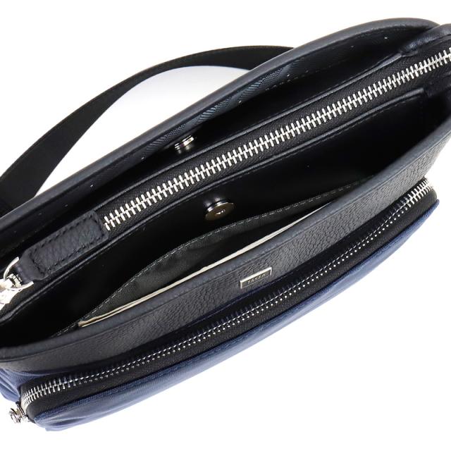 【商品レビューで+5%】タケオキクチ ショルダーバッグ バッグ メンズ ブランド TAKEO KIKUCHI インター 748111 斜め掛けバッグ 肩掛け 縦型 B5 A5 普段使い ビジネス 通勤 旅行 ナイロン 牛革 革付属 軽量 レディース カジュアル オシャレ 人気 正規品 正規販売店_11