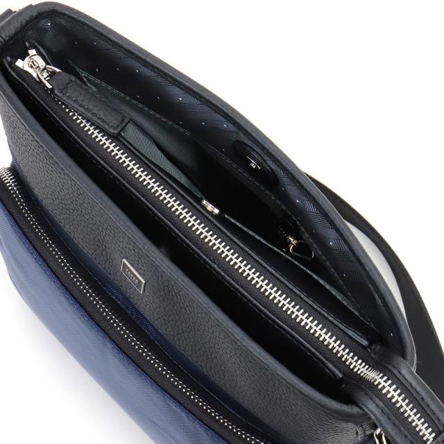 【商品レビューで+5%】タケオキクチ ショルダーバッグ バッグ メンズ ブランド TAKEO KIKUCHI インター 748111 斜め掛けバッグ 肩掛け 縦型 B5 A5 普段使い ビジネス 通勤 旅行 ナイロン 牛革 革付属 軽量 レディース カジュアル オシャレ 人気 正規品 正規販売店_12