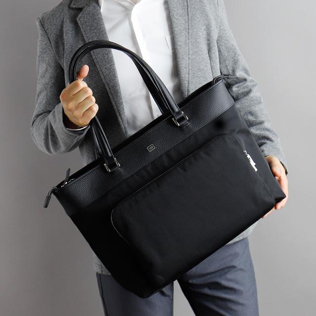 【商品レビューで+5%】タケオキクチ バッグ トートバッグ メンズ ブランド TAKEO KIKUCHI インター 748711 斜め掛け 手持ち 手提げ B4 A4 PC収納 タウン 通勤 旅行 ナイロン 牛革 本革 革付属 大容量 軽量 横型 レディース カジュアル オシャレ 人気 正規品 正規販売店_15