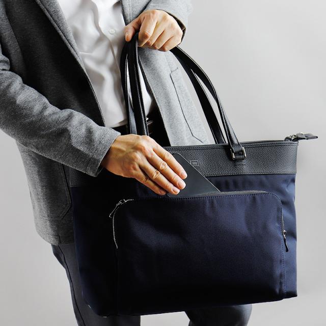 【商品レビューで+5%】タケオキクチ バッグ トートバッグ メンズ ブランド TAKEO KIKUCHI インター 748711 斜め掛け 手持ち 手提げ B4 A4 PC収納 タウン 通勤 旅行 ナイロン 牛革 本革 革付属 大容量 軽量 横型 レディース カジュアル オシャレ 人気 正規品 正規販売店_17