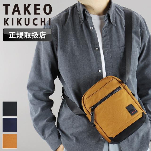 【商品レビューで+5%】タケオキクチ ショルダーバッグ バッグ メンズ ブランド 小さめ TAKEO KIKUCHI アストン 755101 ミニショルダーバッグ ショルダーポーチ 斜め掛けバッグ ポリエステル スエード 革付属 軽量 レディース カジュアル オシャレ 人気 正規品 正規販売店