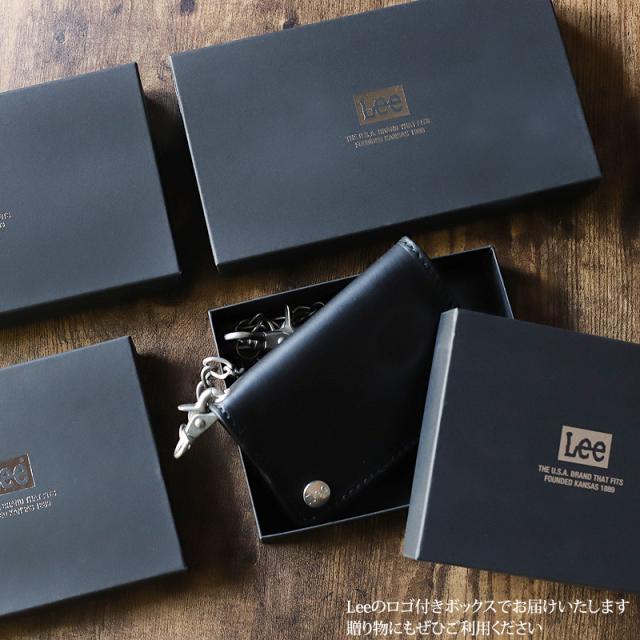 商品レビューで+5%】Lee 財布 二つ折り メンズ 姫路レザー 革小物 本革