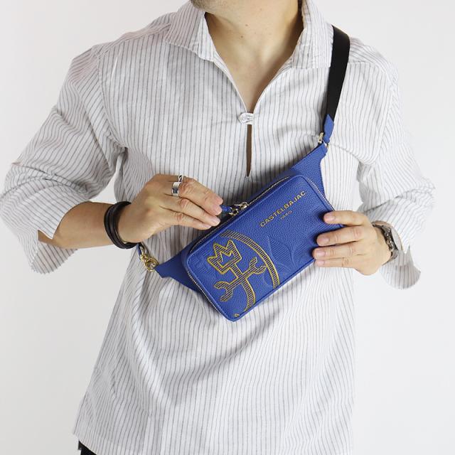 【商品レビューで+5%】カステルバジャック バッグ ボディバッグ メンズ ブランド ゴルフ CASTELBAJAC カヌレ 035921 ワンショルダーバッグ 斜め掛けバッグ 斜めがけ 小さめ 牛革 本革 レザー 鞄 かばん BAG レディース 男女兼用 カジュアル オシャレ 人気 正規品_13