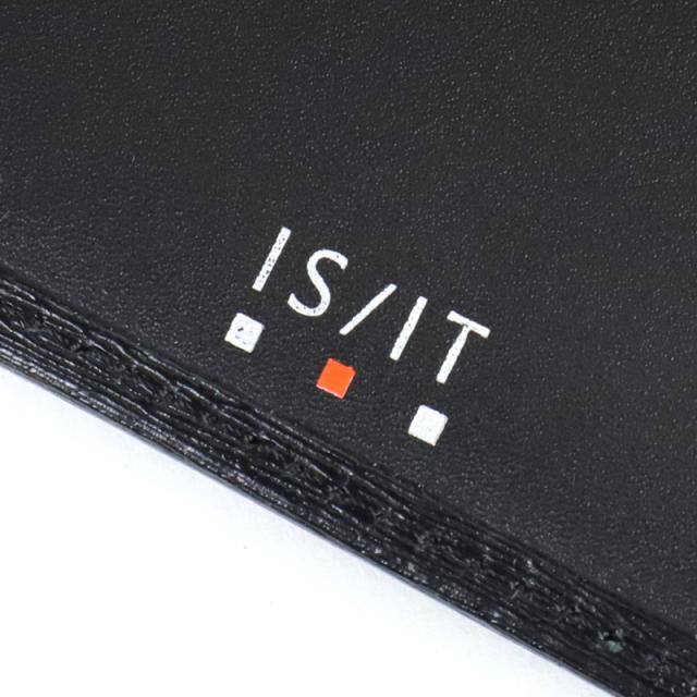 【商品レビューで+5%】イズイット 財布 二つ折り メンズ ブランド 本革 二つ折り財布 IS/IT ポリマー小物 989604 小銭入れなし 純札 札入れ ハーフウォレット 折財布 薄マチ 軽量 牛革 革 レザー オシャレ 人気 さいふ サイフ ウォレット 革小物 正規品 正規販売店 