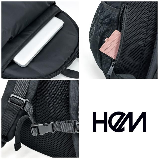 【商品レビュー記入で+5%】ヘム リュック レディース メンズ HeM リュックサック デイパック バックパック ハイク 通学バッグ 通学 学校 スクールリュック 2層式 40L B4 撥水 大容量 PC 男女兼用 学生 中学生 高校生 大学生 大人 通勤 普段使い スポーツ 部活 ブランド 39-722_10