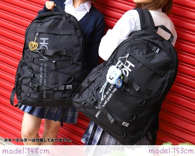 【商品レビュー記入で+5%】ヘム リュック レディース メンズ HeM リュックサック デイパック バックパック ハイク 通学バッグ 通学 学校 スクールリュック 2層式 40L B4 撥水 大容量 PC 男女兼用 学生 中学生 高校生 大学生 大人 通勤 普段使い スポーツ 部活 ブランド 39-722_8