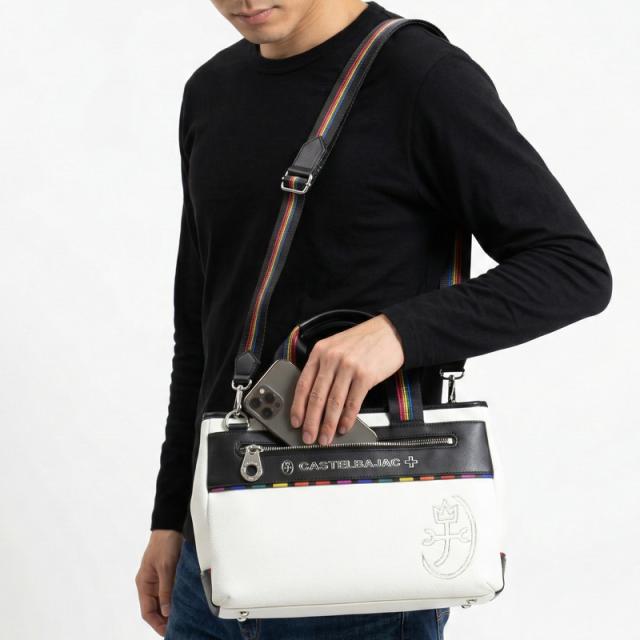 【商品レビューで+5%】カステルバジャック バッグ トートバッグ メンズ ブランド ゴルフ 小さめ CASTELBAJAC ジューン 028571 ミニトートバッグ ドライビングトートバッグ 2WAY ショルダーバッグ 合皮 ビジネス A5 通勤 旅行 レディース カジュアル オシャレ 人気 正規品_15