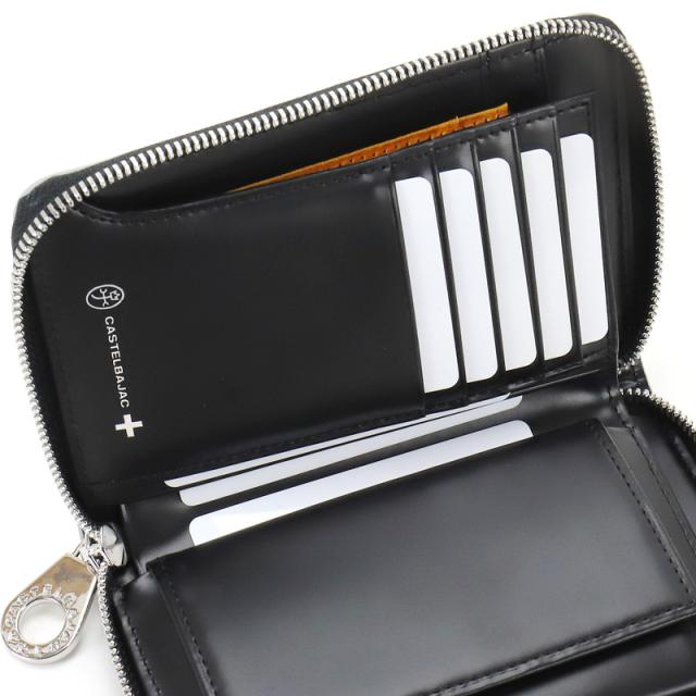【商品レビューで+5%】限定品 カステルバジャック 財布 二つ折り メンズ CASTELBAJAC グリッター小物 053681 二つ折り財布 ミドルウォレット セミ長財布 札入れ 革小物 革 牛革 本革 レザー 大容量 天赦日 ウォレット レディース ブランド オシャレ 人気 革小物 正規品_12