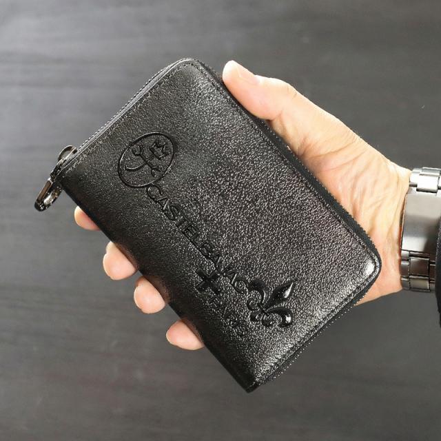 【商品レビューで+5%】限定品 カステルバジャック 財布 二つ折り メンズ CASTELBAJAC グリッター小物 053681 二つ折り財布 ミドルウォレット セミ長財布 札入れ 革小物 革 牛革 本革 レザー 大容量 天赦日 ウォレット レディース ブランド オシャレ 人気 革小物 正規品_13