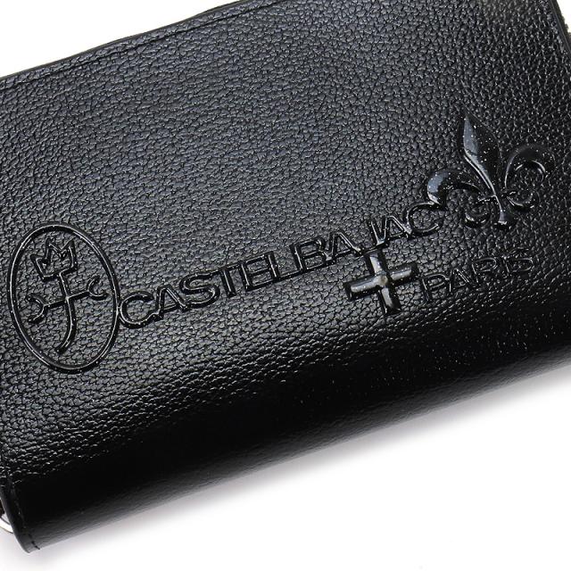 【商品レビューで+5%】限定品 カステルバジャック 財布 二つ折り メンズ CASTELBAJAC グリッター小物 053681 二つ折り財布 ミドルウォレット セミ長財布 札入れ 革小物 革 牛革 本革 レザー 大容量 天赦日 ウォレット レディース ブランド オシャレ 人気 革小物 正規品_6