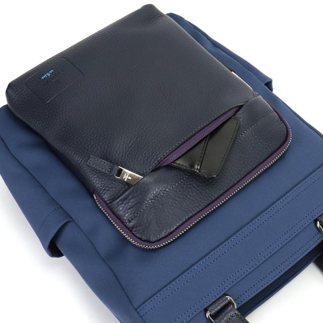 【商品レビューで+5%】ランバン バッグ トートバッグ メンズ ブランド ランバンオンブルー LANVIN en Bleu ピケ 526711 2WAY ショルダーバッグ トートショルダー ショルダートート A4 ビジネス 普段使い 旅行 ナイロン 牛革 本革 レザー 撥水 オシャレ 日本製 軽量 正規品_12