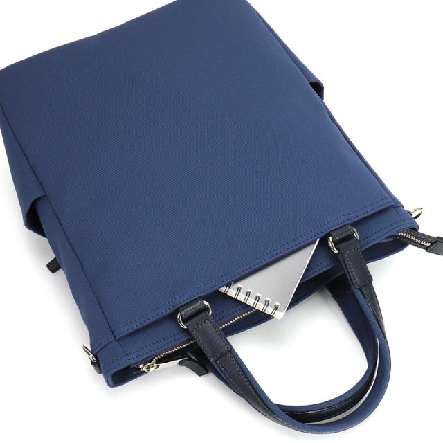 【商品レビューで+5%】ランバン バッグ トートバッグ メンズ ブランド ランバンオンブルー LANVIN en Bleu ピケ 526711 2WAY ショルダーバッグ トートショルダー ショルダートート A4 ビジネス 普段使い 旅行 ナイロン 牛革 本革 レザー 撥水 オシャレ 日本製 軽量 正規品_14